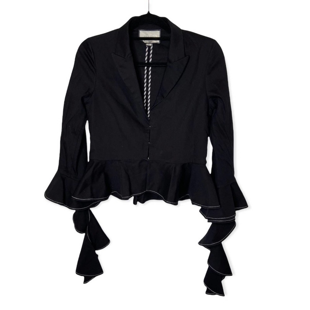 Alexis Black Ruffled Blazer - Picture 5 of 6